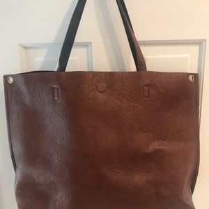 FREE PEOPLE Reversible Vegan Leather Tote